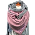 thumbnail image 4 of Women  Vintage Print Boho Scarves Shawls Wraps Winter Warm Short Scarves, 4 of 4