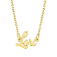 thumbnail image 1 of KISPER 18K Gold Plated Stainless Steel Personalized Name Pendant Necklace, 1 of 33