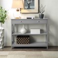 thumbnail image 1 of Convenience Concepts Omega Storage Console Table in Gray Wood Finish, 1 of 8