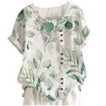 thumbnail image 4 of SMihono T-Shirt Surdimensionné pour Femmes Mode Femme Décontracté Col Rond Blouse Imprimée T-Shirt à Manches Courtes Hauts d'Été Hauts Décontractés d'Été pour Femmes, 4 of 4