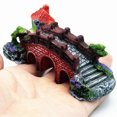 thumbnail image 2 of jesticaly Resin Castle Aquariums Decoration Simulation Turtle Climbing Three Eye Bridge 1Set, 2 of 6