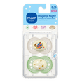 thumbnail image 1 of MAM Night Silicone Pacifier 6+ Months, Glow in the Dark, Assorted Colours, 2 PACK, 1 of 11