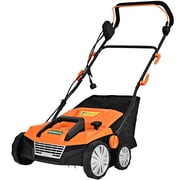 IronMax Scarificateur électrique 13Amp 15 po avec sac de collecte de 50L, orange