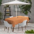 thumbnail image 2 of Vargottam Indoor/OutdoorTablecloth58x120 Inch Rectangle Tablecloth with Umbrella Hole and Zip- Waterproof PatioTableCloths- TableCovers for Backyard RectangularTable- Orange2, 2 of 5