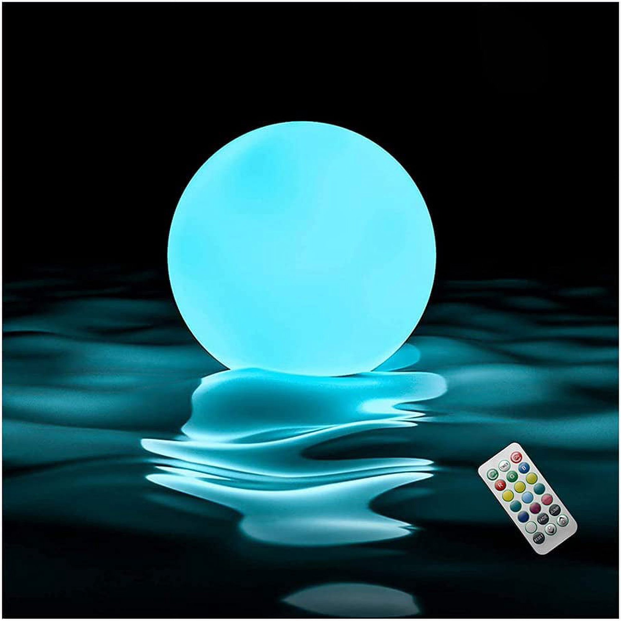 Lot de 2 lampes de piscine submersibles rechargeables avec télécommande