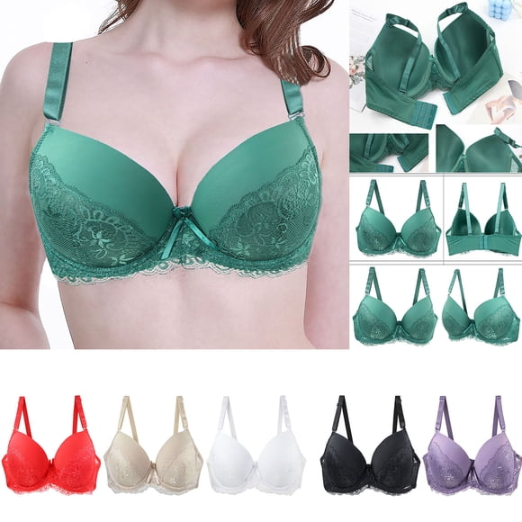 Lekwk Soutiens-Gorge Balconnet pour Femmes Élégants avec Dentelle Soutien-Gorge Demi-Bonnets Couvrant Rehausseur Bretelles Réglables Soutien-Gorge Léger Grande Taille sous-Vêtements Confortables et Élégants