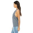 thumbnail image 3 of The Bella + Canvas Ladies Flowy Scoop Muscle Tank Top - ASPHALT SLUB - M, 3 of 3
