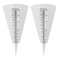 thumbnail image 1 of Miangastore 2 Pcs Bouchon de Jauge de Pluie en Forme de Cône Transparent, 1 of 8