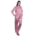 thumbnail image 2 of Moomaya Button Down Pajama Set For Women Notch Collar Nightwear Pants Loungewear, 2 of 6