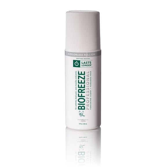 Biofreeze Professional Pain Relief Gel Roll-On - Colourless Formula - 89ml (3oz)