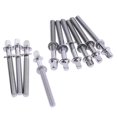 thumbnail image 3 of GUOOL 10 Pieces Drum Tight Screw Replacement Tension Rods Percussion Percussion Mounts 5mmx50mm, 3 of 9