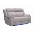 thumbnail image 2 of K-Living Grey Fabric Power Recliner Loveseat with Comfortable Seating for Home and Living Room, 2 of 6