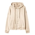 thumbnail image 4 of RKSTN Womens Zip Up Y2K Hoodies Long Sleeve Fall Oversized Casual Solid Color Sweatshirts Jacket with Pockets, 4 of 7