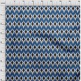 thumbnail image 3 of oneOone Georgette Viscose Fabric Geometric Ikat Print Fabric By Yard 42 Inch Wide, 3 of 4