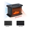 thumbnail image 3 of Electric Fireplace Heater, 1000W Tabletop Portable Mini Electric Fireplace With Simulated Flam Effect, Remote Control LED Fireplace Stove For Living Room, Study, Bedroom, Office, 3 of 8