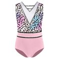 thumbnail image 1 of TSSOE Gymnastics Leotards for Girls Rhinestone Ballet Unitard One-Piece Sparkly Biketards Sport Activewear Leopard 16, 1 of 3
