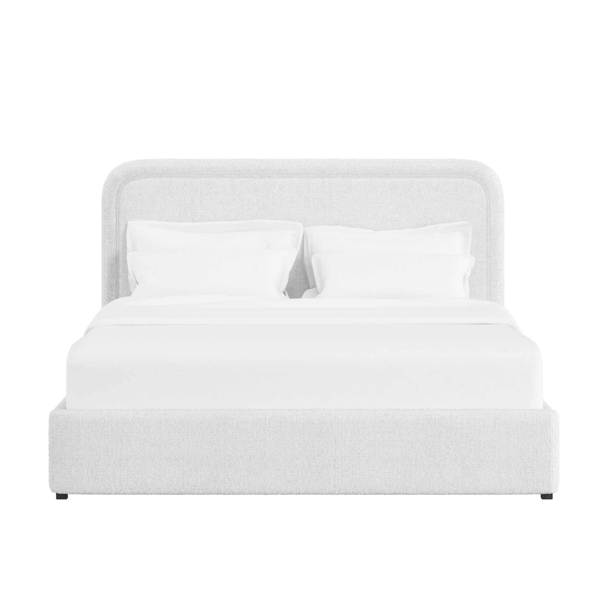 Lit plateforme double Juliet en tissu bouclé – Better Homes & Gardens, couleur ivoire