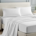thumbnail image 4 of 100% Cotton Bed sheets, Deep Pocket, Wrinkle Resistant, Soft & Smooth Sateen 4-Piece, Full White by Purity Home, 4 of 13