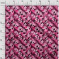 thumbnail image 3 of oneOone Velvet Fuschia Pink Fabric Abstract Sewing Craft Projects Fabric Prints By Yard 58 Inch Wide, 3 of 4