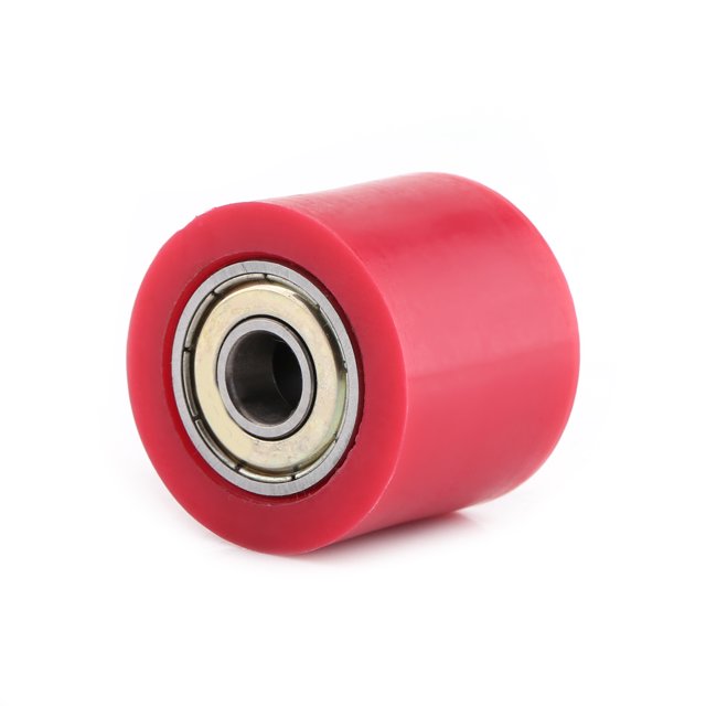 Guide de Roue de Tendeur de Galet de Poulie de Chaîne d'Entraînement de 8mm pour Moto de Vélo de Rue ATV Rouge