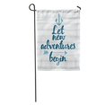 thumbnail image 1 of JSDART Summer Calligraphic Quote Let New Adventures Begin Motivation on Striped Anchor and Arrow Life Garden Flag Decorative Flag House Banner 28x40 inch, 1 of 2