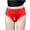 Red, variant on EGNMCR Women's Cotton Underwear, High Waist Breathable Briefs, Soft Underpants, Ladies Stretch Panties Women's High Waist Lace Open Transparent Mesh Panties Briefs Women Underwear