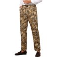 thumbnail image 5 of INSPIRE CHIC Printed Pants for Men's Straight Fit Leopard Printed Trousers 32 Brown, 5 of 5
