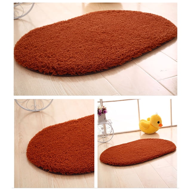 Bathroom Rug Mat Extra Soft And Absorbent Microfiber Bath Rugs Non Shaggy Bath Carpet Machine Wash Dry Bath Mats For Bathroom Floor Tub And Shower Padded Area Rug Area Rug under Bed Small Soft Rug