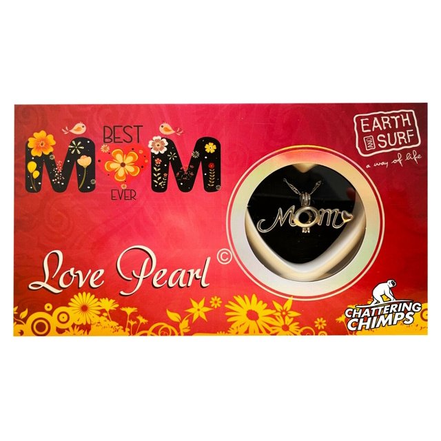 Best Mom Chattering Chimps Love Wish Pearl Kit DIY Chain Pendant Necklace