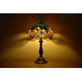 thumbnail image 3 of Tiffany Style Dragonfly Table Lamp Bedside LED Desk Lamp Bedroom Stained-Glass 18.1'' Height Bronze Multi-Color, 3 of 4
