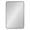 thumbnail image 2 of Kate and Laurel Zayda Radius Rectangle Framed Wall Mirror, Black 24x36, 2 of 7