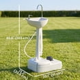 thumbnail image 3 of kleankin Lavabo de Camping Portable Station de Lavage des Mains avec Réservoir d'Eau de 17 L, 3 of 10