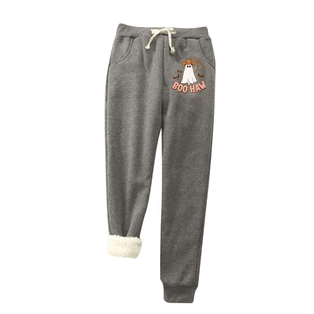 Womens' Warm Legging plus Size 50% Off on Clearance Printed Leggings With Elastic Drawstring Pockets And Thick Insulation Pants