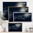 thumbnail image 4 of Designart Cloudy Full Moon Night FLOAT FRAME WALL ART, 4 of 4