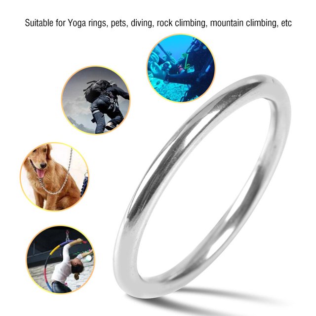 Anneau Soudé, Anneau Soudé Résistant à la Rouille Polie Durable, pour Anneaux de Yoga pour Animaux de Compagnie