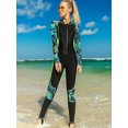 thumbnail image 3 of Charmo Combinaison de Surf pour Femmes à Manches Longues, une Pièce Colorblock, 3 of 4