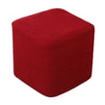 thumbnail image 3 of 10"-13" Stretch Ottoman Slipcover Footstool Footrest Living Room Soft Cover red, 3 of 8