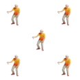 thumbnail image 1 of Wweixi 1/87 Diorama Graffiti Figure Characters Resin People Train Layout boy orange 5Set, 1 of 6