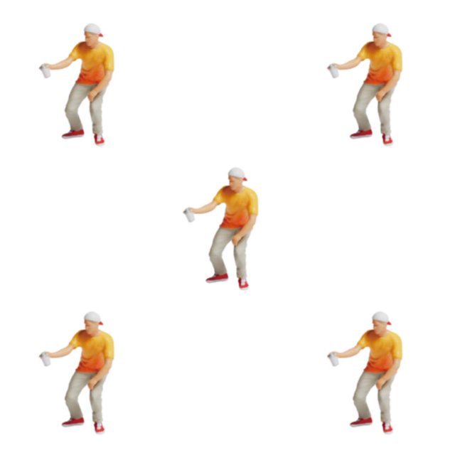Wweixi 1/87 Diorama Graffiti Figure Characters Resin People Train Layout boy orange 5Set