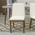 thumbnail image 2 of Manhattan Comfort Catherine Upholstered Dining Side Chair in Beige, 2 of 5