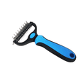 thumbnail image 2 of Pets, Paws and Ideas Double-Sided Dematting Brush & Comb Set for Dogs & Cats, Pet Grooming Tool to Remove Mats, Tangles & Loose Hair, Deshedding Undercoat Rake, Undercoat Loose Hair Removal, 2 of 5