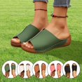 thumbnail image 3 of Pantoufles Compensées pour Femmes Chaussures Orthopédiques à Bout Ouvert Antidérapantes, 3 of 9