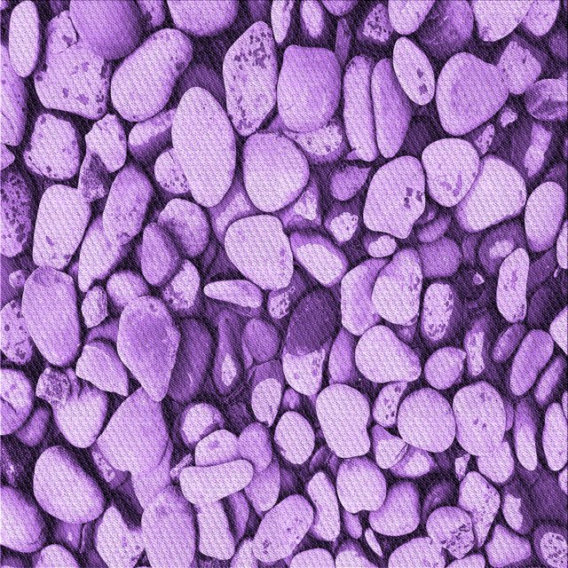 Ahgly Tapis d'Intérieur Lavable en Machine Carré Violet Transitionnel, 5 Pieds Carré