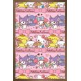 thumbnail image 1 of Hello Kitty and Friends: 25 Snack Time - Collage Wall Poster, 14.725" x 22.375" Framed, 1 of 4