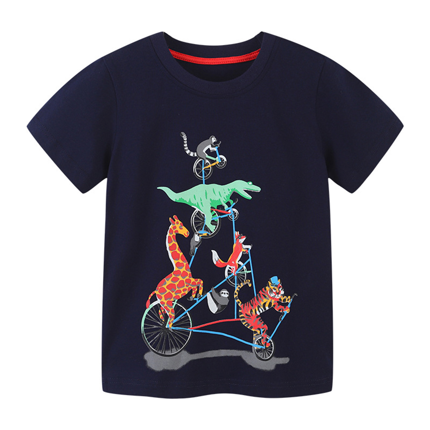 KAWELL Toddler Boys Summer Dinosaur Pattern T-Shirts Short Sleeve Top Size 2-7T