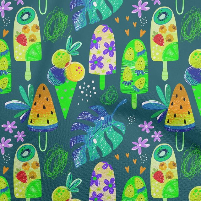 oneOone Polyester Spandex Vert Sarcelle Tissu Texture Matière de Robe Tissu Imprimé Tissu au Yard 56 Pouces de Large-S6