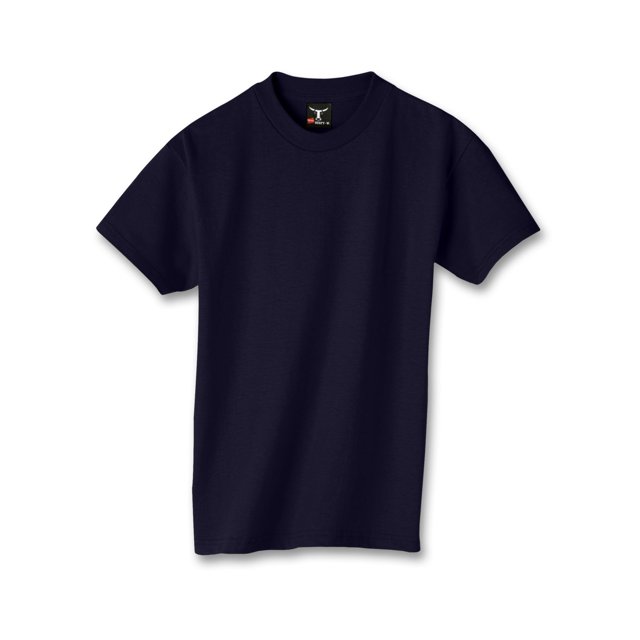 Hanes T-Shirt Garçon Beefy-T, TP, Bleu Marine Foncé