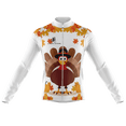 thumbnail image 1 of Long Sleeve Cycling Jersey Thanksgiving Turkey Mens - L, 1 of 3