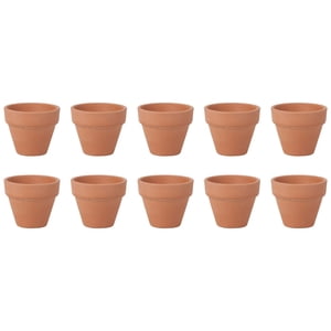 HLONK 10Pcs 4,5x4cm Petite Mini Terracotta Pot Céramique Potterie Planter Cactus Pots de fleurs Pots succulents pour les pépinières Idéal pour les plantes Artisanat