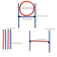 thumbnail image 2 of Adjustable Dog Agility Training Kit - Blue & Red Outdoor Set | High Jump, Weave Poles, Portable Equipment for Exercise & Bonding, 2 of 7